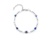 Bracciale 4US: Cesare Paciotti Uomo San Valentino 24 in Acciaio Lapislazzulo 4UBR6450